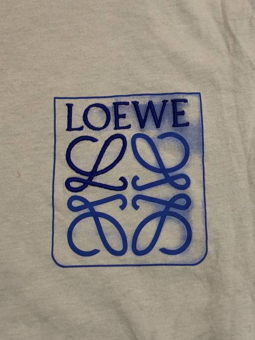 LOEWE（ロエベ）LOEWE (ロエベ) アナグラム刺繍フェイクポケットTシャツ ベージュ サイズ:SIZE Lの古着・服飾アイテム