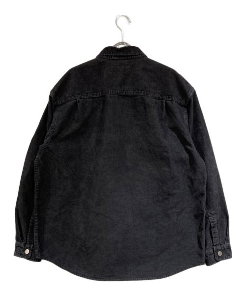 SUPREME（シュプリーム）Supreme (シュプリーム) Washed Corduroy Shirt ブラック サイズ:SIZE Lの古着・服飾アイテム