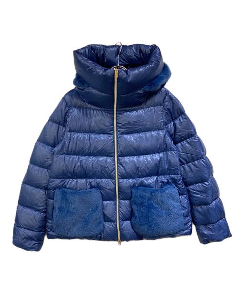 HERNO（ヘルノ）HERNO (ヘルノ) エコファーダウンジャケット ネイビー サイズ:SIZE 42の古着・服飾アイテム