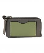LOEWEロエベ）の古着「コインカードホルダー」｜グリーン×グレー