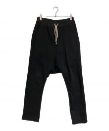 DRKSHDW（ダークシャドウ）の古着「サルエルスウェットパンツ」｜ブラック