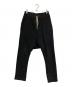 DRKSHDW（ダークシャドウ）の古着「サルエルスウェットパンツ」｜ブラック