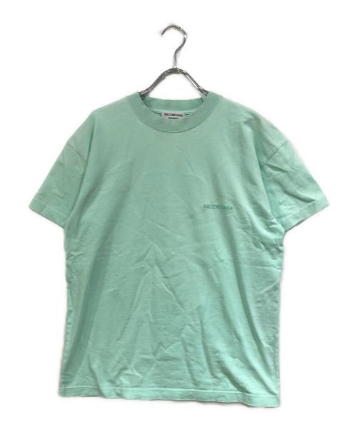 BALENCIAGA（バレンシアガ）BALENCIAGA (バレンシアガ) ロゴ刺繍半袖カットソー グリーン サイズ:SIZE XSの古着・服飾アイテム