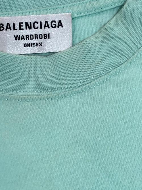 BALENCIAGA（バレンシアガ）BALENCIAGA (バレンシアガ) ロゴ刺繍半袖カットソー グリーン サイズ:SIZE XSの古着・服飾アイテム