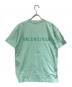 BALENCIAGA (バレンシアガ) ロゴ刺繍半袖カットソー グリーン サイズ:SIZE XS：18000円