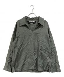 jacquemus（ジャックムス）の古着「ロゴ刺繍スキッパーシャツ」｜カーキ