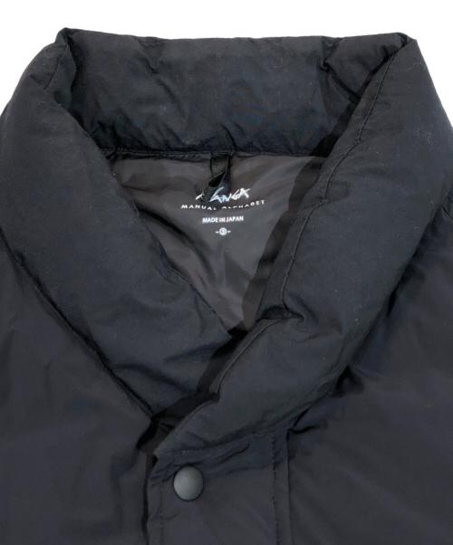 NANGA（ナンガ）NANGA (ナンガ) MANUAL ALPHABET (マニュアル アルファベット) PCU DOWN ブラック サイズ:SIZE 3の古着・服飾アイテム
