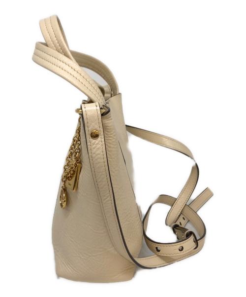 Chloe（クロエ）Chloe (クロエ) スピンスモールトートバッグ アイボリーの古着・服飾アイテム