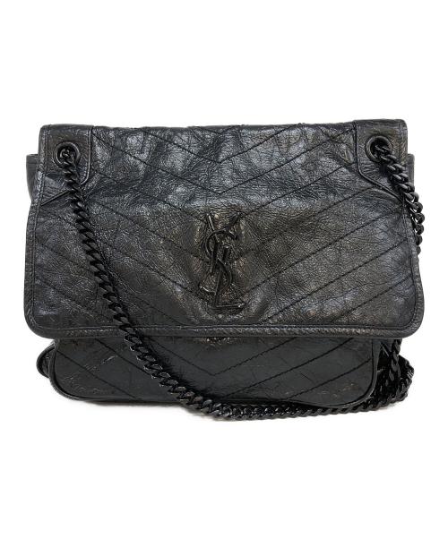 Saint Laurent Paris（サンローランパリ）Saint Laurent Paris (サンローランパリ) チェーンショルダーバッグ ブラックの古着・服飾アイテム