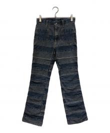 Hysteric Glamour（ヒステリックグラマー）の古着「スクラッチフレアデニムパンツ」｜インディゴ