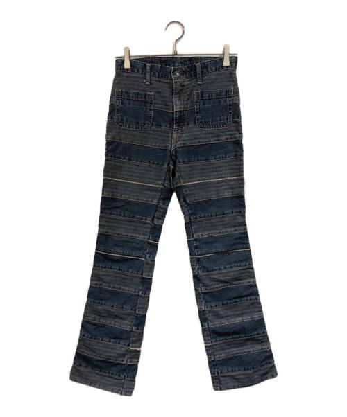 Hysteric Glamour（ヒステリックグラマー）Hysteric Glamour (ヒステリックグラマー) スクラッチフレアデニムパンツ インディゴ サイズ:SIZE 66cm (W26)の古着・服飾アイテム