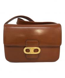 CELINE（セリーヌ）の古着「トリンオフフショルダーバッグ」｜キャメル