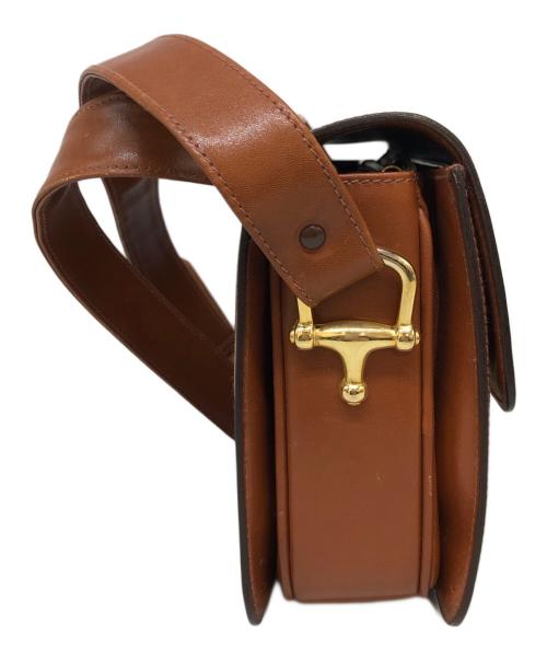 CELINE（セリーヌ）CELINE (セリーヌ) トリンオフフショルダーバッグ キャメルの古着・服飾アイテム