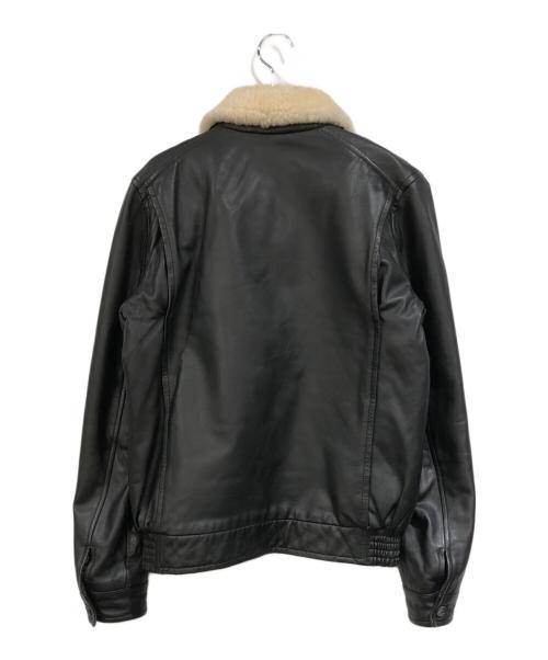 A.P.C.（アーペーセー）A.P.C. (アーペーセー) ラムレザーボアジャケット ブラック サイズ:SIZE 1の古着・服飾アイテム