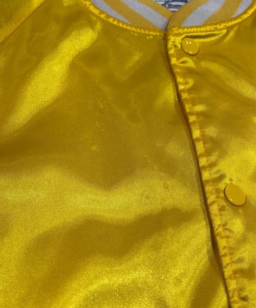 Champion（チャンピオン）Champion (チャンピオン) Supreme (シュプリーム) satin jacket イエロー サイズ:SIZE Mの古着・服飾アイテム