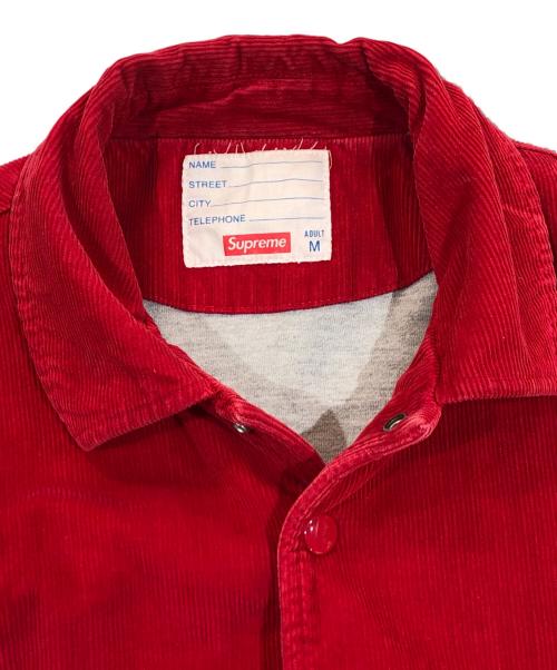 SUPREME（シュプリーム）Supreme (シュプリーム) コーデュロイジャケット レッド サイズ:SIZE Mの古着・服飾アイテム