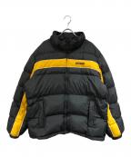 SUPREMEシュプリーム）の古着「Stripe Panel Down Jacket」｜ブラック×イエロー