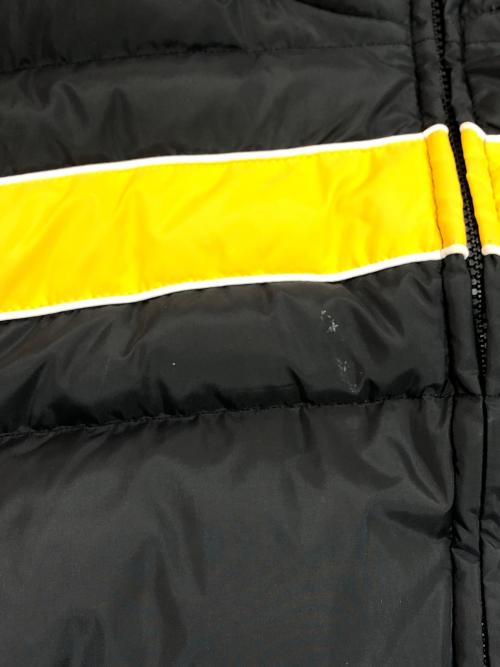 SUPREME（シュプリーム）Supreme (シュプリーム) Stripe Panel Down Jacket ブラック×イエロー サイズ:SIZE Lの古着・服飾アイテム