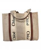 Chloeクロエ）の古着「ウッディミディアムトートバッグ」｜ベージュ
