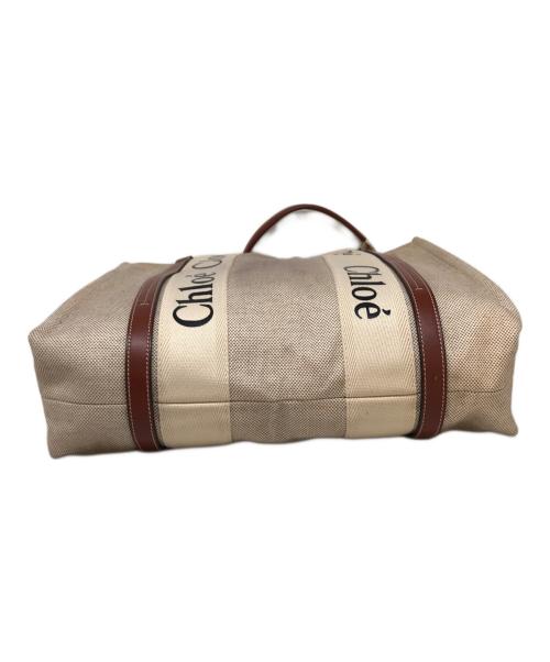 Chloe（クロエ）Chloe (クロエ) ウッディミディアムトートバッグ ベージュの古着・服飾アイテム