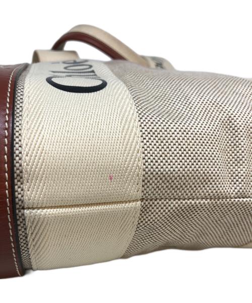 Chloe（クロエ）Chloe (クロエ) ウッディミディアムトートバッグ ベージュの古着・服飾アイテム