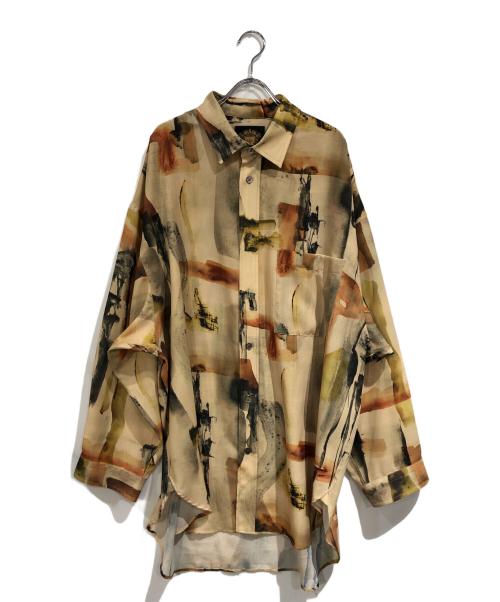 MAISON SPECIAL（メゾンスペシャル）MAISON SPECIAL (メゾンスペシャル) ORIGINAL GRAPHIC Prime-Over Shirt イエロー サイズ:2の古着・服飾アイテム