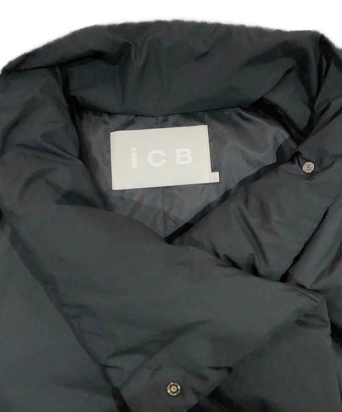 icB（アイシービー）icB (アイシービー) ADSダウン スタンドカラーコート ブラック サイズ:SIZE 0の古着・服飾アイテム