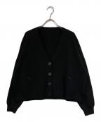 ADOREアドーア）の古着「ミラノリブカーディガン」｜ブラック