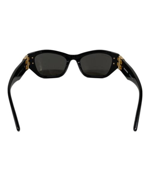 BALENCIAGA（バレンシアガ）BALENCIAGA (バレンシアガ) スクエアフレームサングラス/BBロゴ ブラック サイズ:SIZE 53☐21-140の古着・服飾アイテム