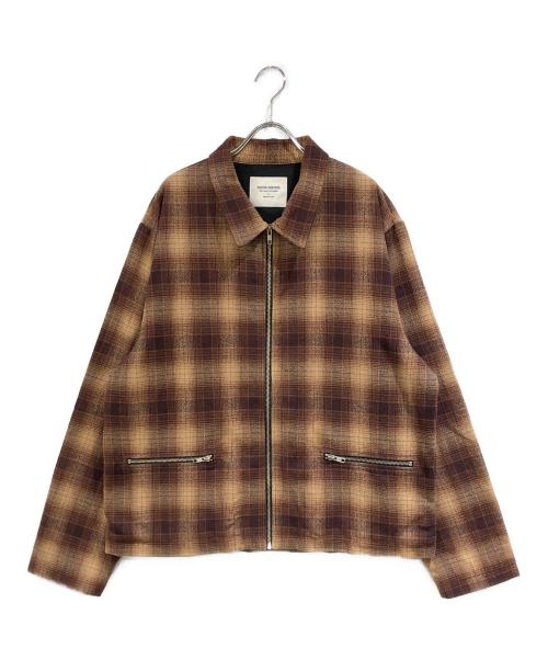 NOON GOONS（ヌーングーンズ）NOON GOONS (ヌーングーンズ) ジップアップジャケット ブラウン サイズ:SIZE Lの古着・服飾アイテム