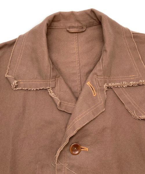YOKE（ヨーク）YOKE (ヨーク) カットオフハーフコート ブラウン サイズ:2の古着・服飾アイテム