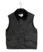 Barbour×MARGARET HOWELLバブアー×マーガレットハウエル）の古着「DRY WAX COTTON BLOUSON」｜ブラック