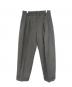MARGARET HOWELL（マーガレットハウエル）の古着「COMPACT WOOL SERGE TROUSERS」｜グリーン