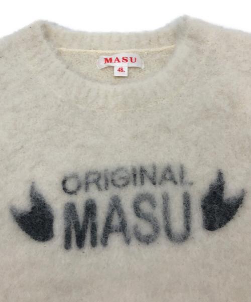masu（エムエーエスユー）MASU (エムエーエスユー) ORIGINAL MASU BRUSHED SWEATER ホワイト サイズ:48の古着・服飾アイテム