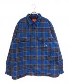 SUPREMEシュプリーム）の古着「Quilted Plaid Flannel Shirt」｜ブルー