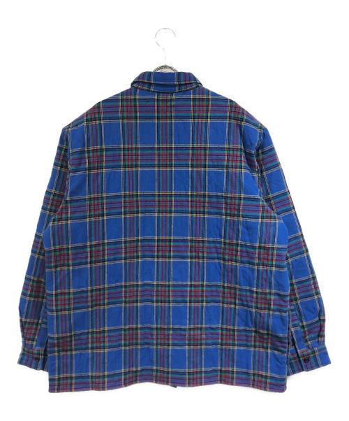 SUPREME（シュプリーム）SUPREME (シュプリーム) Quilted Plaid Flannel Shirt ブルー サイズ:XLの古着・服飾アイテム