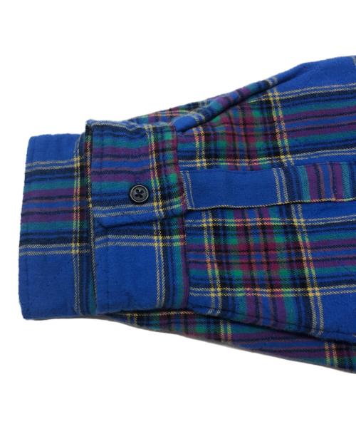 SUPREME（シュプリーム）SUPREME (シュプリーム) Quilted Plaid Flannel Shirt ブルー サイズ:XLの古着・服飾アイテム