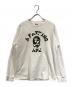 A BATHING APE（ア ベイシング エイプ）の古着「CITY CAMO COLLEGE LS TEE」｜ホワイト