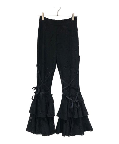 rurumu（ルルムウ）rurumu (ルルムウ) lace-up frill PT ブラック サイズ:SIZE Mの古着・服飾アイテム