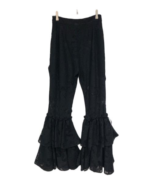 rurumu（ルルムウ）rurumu (ルルムウ) lace-up frill PT ブラック サイズ:SIZE Mの古着・服飾アイテム