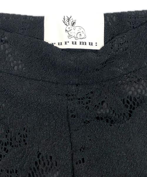 rurumu（ルルムウ）rurumu (ルルムウ) lace-up frill PT ブラック サイズ:SIZE Mの古着・服飾アイテム