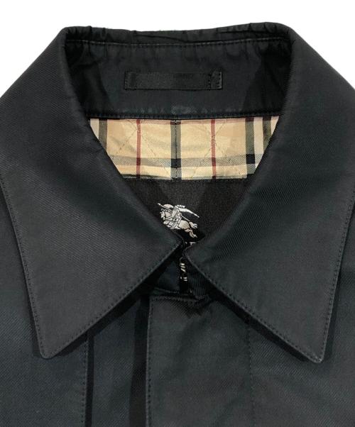 BURBERRY BLACK LABEL（バーバリーブラックレーベル）BURBERRY BLACK LABEL (バーバリーブラックレーベル) 裏地ノバチェックステンカラーコート ブラック サイズ:SIZE Mの古着・服飾アイテム