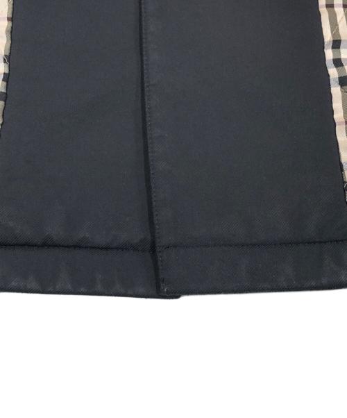 BURBERRY BLACK LABEL（バーバリーブラックレーベル）BURBERRY BLACK LABEL (バーバリーブラックレーベル) 裏地ノバチェックステンカラーコート ブラック サイズ:SIZE Mの古着・服飾アイテム