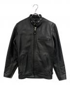 Schottショット）の古着「ライナー付シングルライダースジャケット」｜ブラック