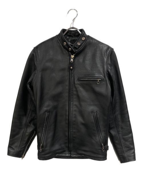 Schott（ショット）Schott (ショット) ライナー付シングルライダースジャケット ブラック サイズ:SIZE 32の古着・服飾アイテム