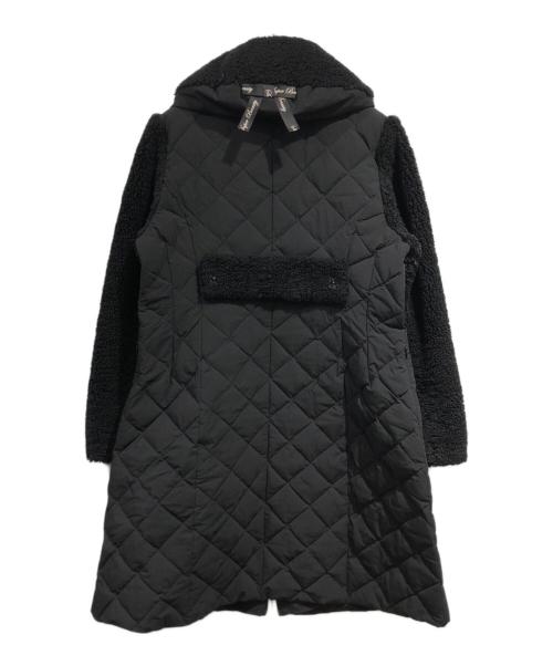 Super Beauty（スーパービューティ）Super Beauty (スーパービューティ) ボア切替キルティングコート ブラック サイズ:SIZE 44の古着・服飾アイテム