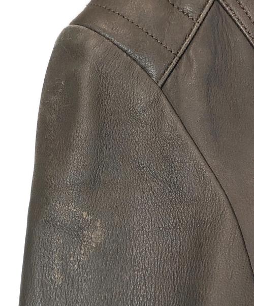 BURBERRY LONDON（バーバリーロンドン）BURBERRY LONDON (バーバリーロンドン) 裏ノバチェックライダースジャケット ブラウン サイズ:SIZE 46の古着・服飾アイテム