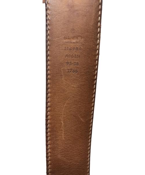 GUCCI（グッチ）GUCCI (グッチ) インターロッキングGGバックベルト ブラックの古着・服飾アイテム