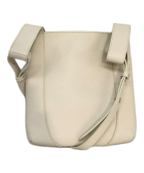 PELLE MORBIDA（ペッレモルビダ）PELLE MORBIDA (ペッレモルビダ) Vela/スリムショルダーバッグ アイボリーの古着・服飾アイテム