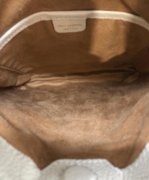 PELLE MORBIDA（ペッレモルビダ）PELLE MORBIDA (ペッレモルビダ) Vela/スリムショルダーバッグ アイボリーの古着・服飾アイテム